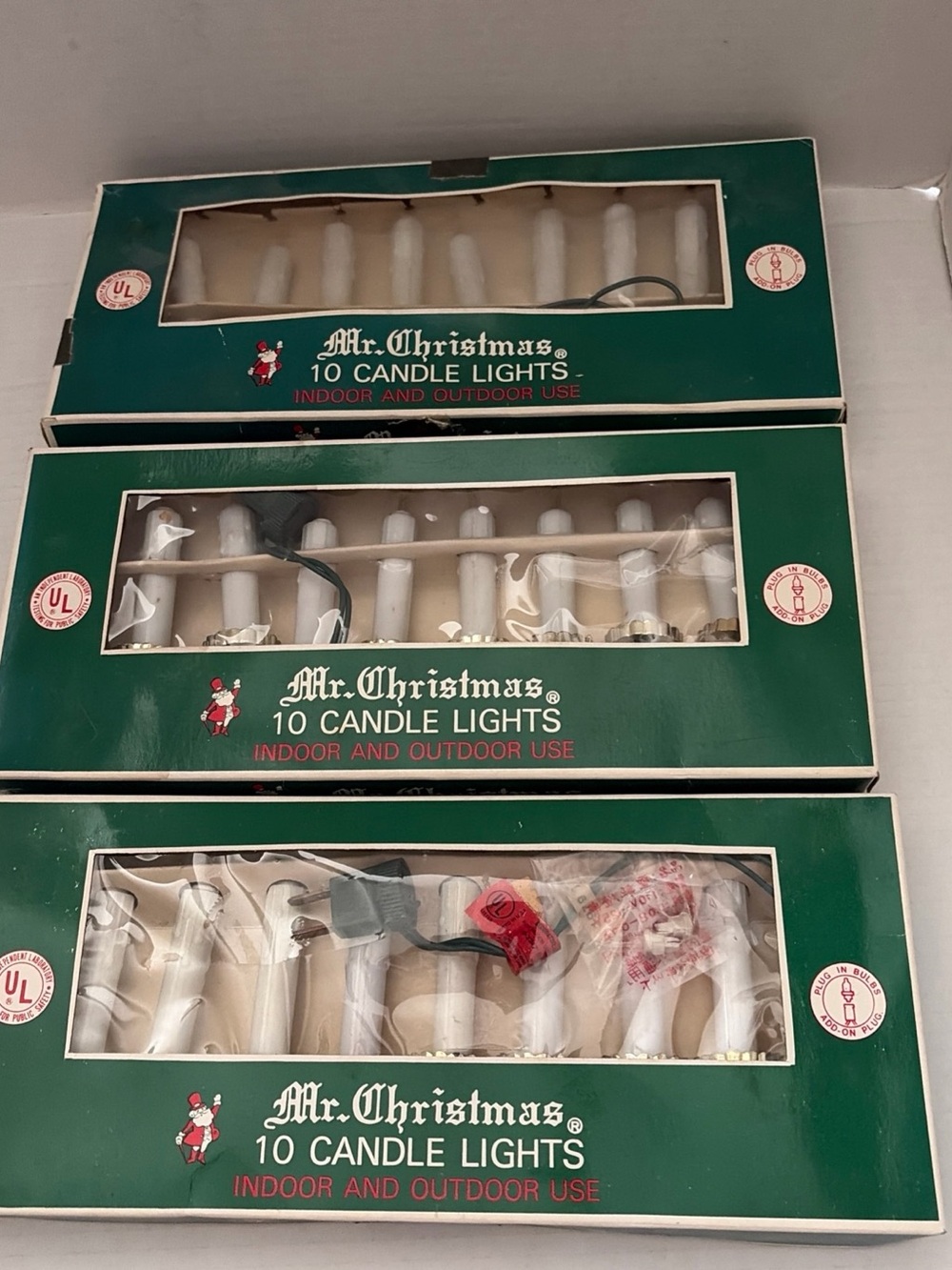 White Candle Lights - 10 Count (Indoor/Outdoor)